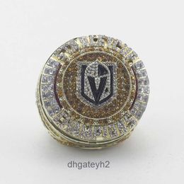 9CQV Band Rings 2023 Les chevaliers de Las Vegas peuvent fabriquer un collier à rabat Design Nhl Ice Hockey Champion Ring Ae23