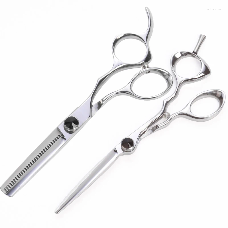 9cr Stainless Steel Black Diamond Hair Scissors No Noise Barber Household Cutting