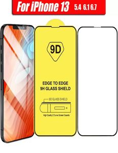 9D Volledige Cover Lijm Gehard Glas Telefoon Screen Protector Voor iPhone 13 12 MINI PRO 11 XR XS MAX Samsung Galaxy s22 s22plus A13 A235151488