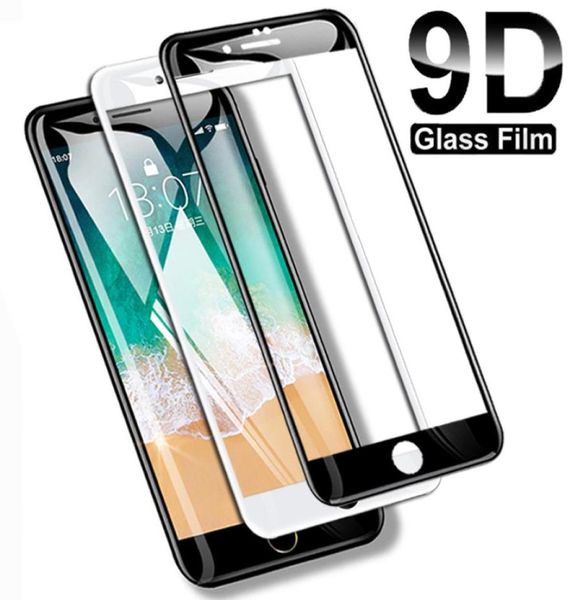 9D couverture complète verre trempé pour iPhone 8 7 6 6S Plus 5 5S SE 2020 protecteur d'écran sur 11 Pro XS Max X XR film de protection 3359277