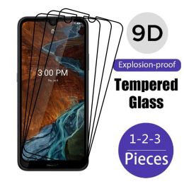 Verre de protection en plein écran 9d pour Nokia C21 C20 plus G11 G21 1.4 C10 C30 G10 G20 G300 G50 X10 X100 Film en verre trempé