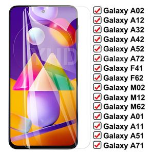 Verre de protection 9D pour Samsung Galaxy A02 A12 A32 A42 A52 A72 F41 F62 protecteur d'écran M12 M62 A01 A11 A21 A51 A71 verre de sécurité