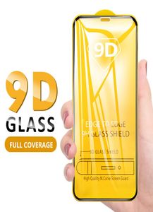 9D Tempered Glass Screen Protector voor iPhone 11 Pro Max XS Max X XR Volledige omslaglijmfilm voor Samsung S10 A50 M204416730