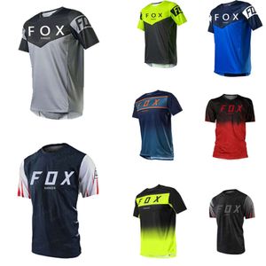 9gau t-shirts masculin Motocross Mountain Enduro Bike Vêtements Bicycle Moto Downhill T-shirt Fox Ranger Men Cycling Jersey Mtb Shirts BMX