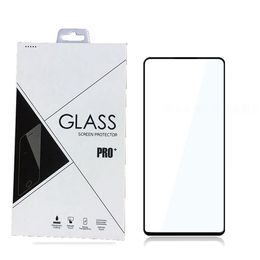 9H Full Cover Tempered Glass Screen Protector Silk Gedrukt voor Xiaomi 11t Poco X3 F3 GT Redmi 10 K40 PRO 100pcs / lot in retailpakket