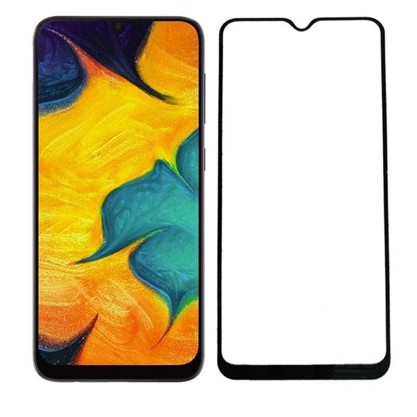 Protecteur d'écran en verre trempé à couverture complète 9H pour Samsung Galaxy A10S A20S A30S A50S A40S A70S A90 5G M30S A10E A8S A9S 1000 pcs/lot