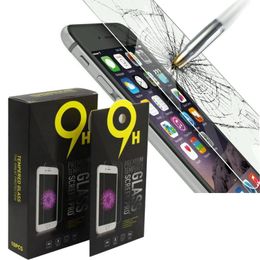 9H hardheid schokbestendig gehard glas schermbeschermer voor iPhone 15 14 13 12 Mini 11 Pro Max XS XR 8 7 6S 6 5S Samsung Galaxy S21 Ultra Plus 5G A50 A30 A20 A31 A32 A51 A52