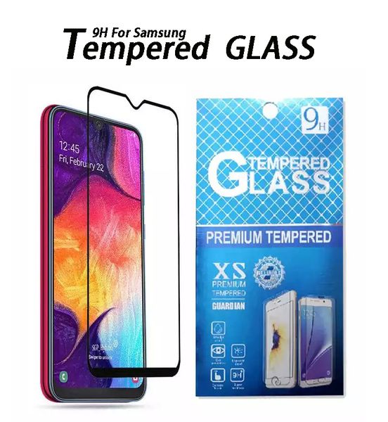 Film protecteur d'écran 9H pour Samsung M40 M30 M20 A50S A40S A30S A20S A10S verre trempé de protection avec emballage de vente au détail