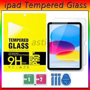 9H tablet gehard glas 2.5D Clear Screen Protector Film voor iPad 10 10,9 11 10,2 inch Air 6 9.7 Pro Mini 6 5 Samsung Tab A7 Lite Active T307 T350 T355 T290 T295 met retailbox