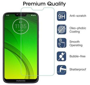 Verre trempée de 9h pour Motorola Moto G7 plus G8 Powper G9 Play Screen Protector pour Moto E6 6S E7 Plus Play P40 P50 Protecteur GLAS7738190