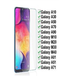 Vidrio templado 9H para Samsung Galaxy A10 A10E A20 A30 A50 A70 A90 Protector de pantalla Samsung A01 A51 A71 M10 M20 M30 M40 Protector 5980062