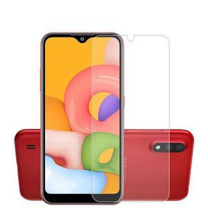 Protecteur d'écran en verre trempé 9H pour Samsung Galaxy A12 A32 A52 A72 A10S A11 A01 A21 A30 A50 A31 A51 A71 M10 Film de protection avec boîte d'emballage