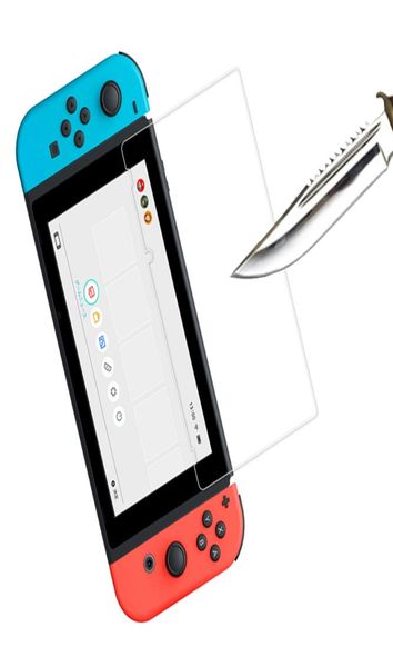 Protecteur d'écran en verre trempé anti-rayures transparent HD 9H, installation facile, film ultra fin de qualité supérieure pour Nintendo Switch NS L1611107