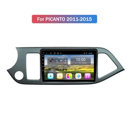 9 inch Android 10.0 Auto Video DVD-speler voor Kia Picanto Morning 2011-2015 Stereo GPS Navigation Radio Audio WiFi-scherm