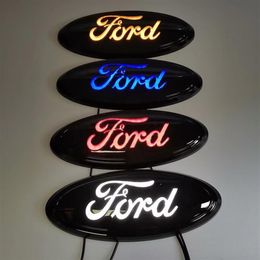 9 -inch auto LED -embleem voor Ford F150 Badge -symbolen Logo Achterste Lamp Lamp White Blue Red Auto Accessoires Maat 23x9cm353u341b