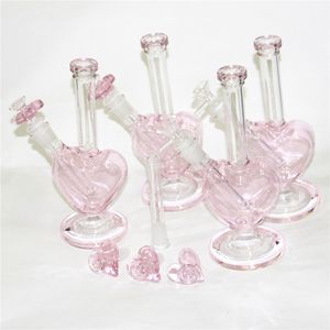 9 inch Hartvorm Hookahs Glas Bong Dab Olie Rigs Bubbler Mini Waterleidingen met 14mm Slide Bowl Pieces Quartz Bangers Oliebrander