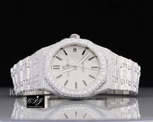 9IZZ VVS Moissanite Diamond Custom Iced Out Horloge Luxe Bust Down Diamond Watch voor mannen Hip Hop Horloge Sieraden CDJ84716KMTNKR6FSZI