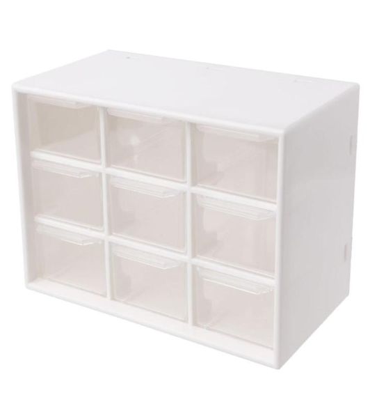 Cajón de 9 capas, caja de almacenamiento de escritorio, soporte de plástico para artículos diversos, gabinete cosmético, organizador de almacenamiento, caja organizadora de maquillaje de escritorio Y4298145