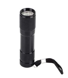 9-светодиодный алюминиевый мини-портативный УФ-ультрафиолетовый черный свет 9 светодиодный фонарик Torch Light7273688