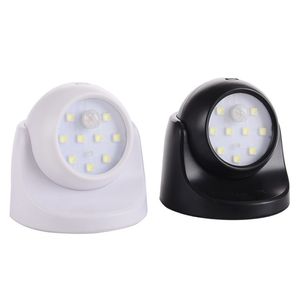 9LED double capteur contrôle de la lumière induction du corps humain lampe à économie d'énergie rotation à 360 degrés induction automatique