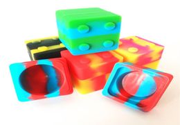 9 ml Conteneurs de cire de silicone non stick Not Stick Food Grade Multipurpose Cube Cube Tards Cream Butter Dabs Concentré d'huile Jars avec Li3736546