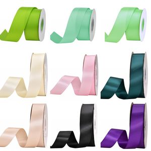 9mm * 100 Yard Linten Satijn Linten DIY Bowknot Pakket Naaien Accessoires Gift Cake Handgemaakte Gift Wrap Party Wedding Decor