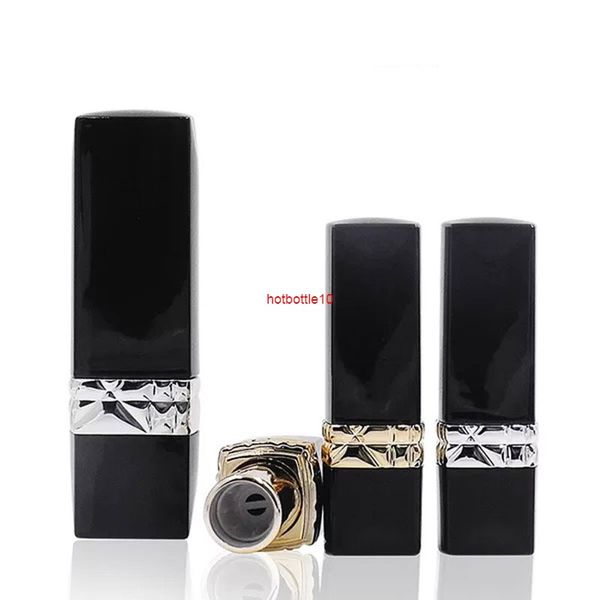 9mm Petit Vide Noir Carré Baume À Lèvres Bâton Tube Maquillage Rouge À Lèvres Conteneur Cosmétique Emballage Bouteille Tubeshipping