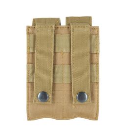 9mm tactisch tijdschrift zak EDC Airsoft Molle Pouch Ammo Bags Pistol Mag Close Holster Dubbele Holster Hunting Accessionarissen