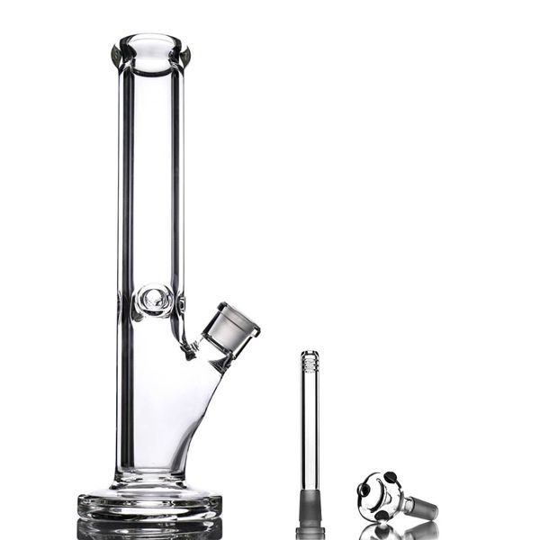 9mm d'épaisseur verre eau bang narguilé droit 18 14 12 pouces avec joint d'éléphant super pipe bongs grand dab rig