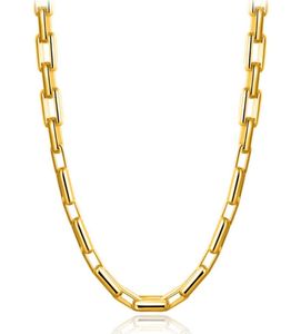 Chaînes de corde à liaison de 9 mm d'épaisseur 18 carats Gold Gold Men Hip Hop Colliers 20 pouces Fashion Luxury Choker Bijoux pour femmes Perfect A5667915