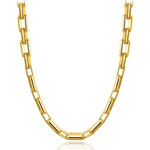 Chaînes de corde à liaison de 9 mm d'épaisseur 18 carats Gold Gold Men Hip Hop Colliers 20 pouces Fashion Luxury Choker Bijoux pour femmes Perfect A2387