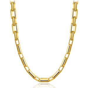 Chaînes de corde à liaison de 9 mm d'épaisseur 18 carats Gold Gold Men Hip Hop Colliers 20 pouces Fashion Luxury Choker Bijoux pour femmes Perfect A254T