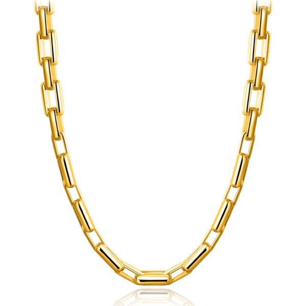 Chaînes de corde à liaison de 9 mm d'épaisseur 18 carats Gold Gold Men Hip Hop Colliers 20 pouces Fashion Luxury Choker Bijoux pour femmes ACCESSOIRES PERFÉTENTS 2332