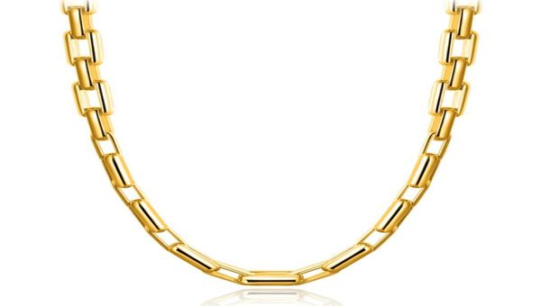 9mm Dikke Link Touw Kettingen 18K Vergulde Mannen Hip Hop Kettingen 20 Inch Mode Luxe Choker Sieraden Geschenken voor Vrouwen Perfect A5661706