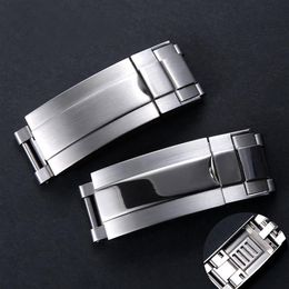 9mm X9mm NOUVEAU bracelet de montre en acier inoxydable de haute qualité boucle de bracelet fermoir de déploiement réglable pour Rolex Submariner Gmt Straps243b294P