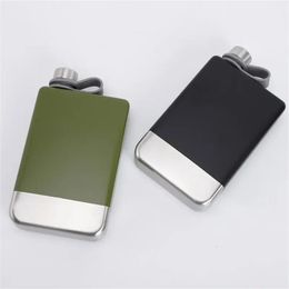 9 oz portable 304 Food Grade Flagy Whisky Vodka Wine Pot Hip Flask Set Alcool Busting Pocket Bottle Outdoor Camping 240429