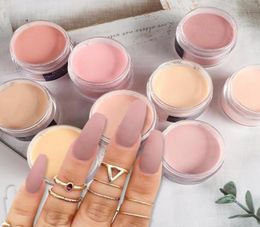 9pcs 15g Nude acrílico Polvo Juego de uñas Guilder Talling French Manicure Dipping Powder Suministros para profesionales9831433