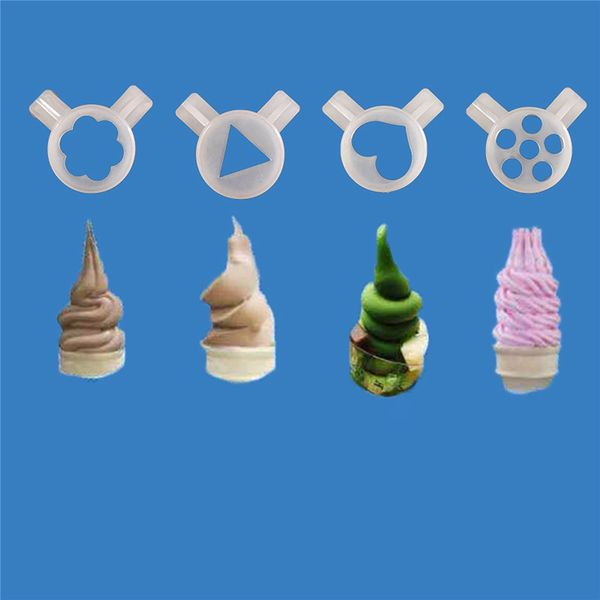 9pcs 33 mm Diferente boquilla de salida Kit en forma de modelado Accesorios para fabricantes de helados para lecon helado