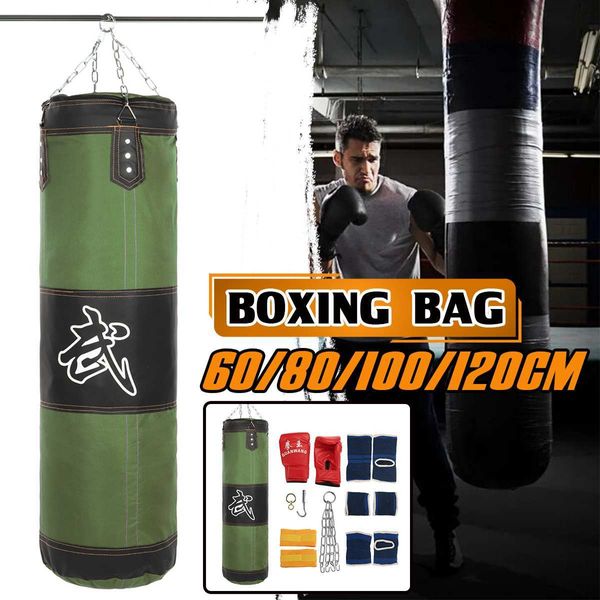 Sac de boxe Sac de sable Crochet de fitness Suspendu Coup de pied Entraînement Combat Karaté Punch Muay Thai Enfants Gym Funching avec chaîne de rotation Taekwondo Amélioré Non rempli