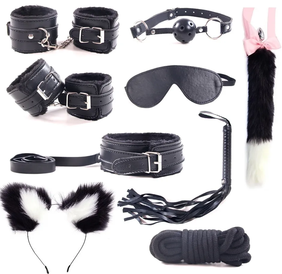 9 Unids Metal Zorro Cola Tope Anal Plug Oreja Diadema Esposas Aplique BDSM Bondage Set Erotic Sex Toys Productos Para Mujeres Adultas Hombres Q1126 De 43,72 € DHgate