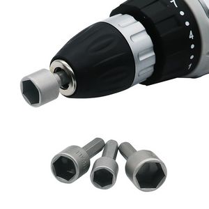 9pcs/establecer 5 mm-13 mm Hex Sockets Boquillas de la manga Controlador de tuerca Allen Llave de tocador Allen 1/4 