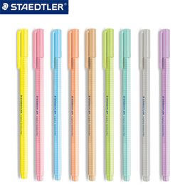 9 stks Staedtler Macaron Markeerstift Driehoek schrijven 362 C Student Office Writing Tekening Handleiding Markeer Marker Highlighter 201102