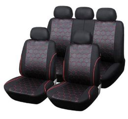 9pcSset Seat Seat Cover Sets Universal Fit Ajustement Dostachable Les appuie-tête détachables seulement 5 sièges SUV berlines Frontback Seat Elastic Breathable Fashion2683147