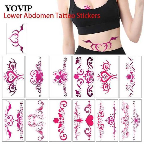 9rdu Tatoue Transfert Sexy Tattoo Goddess Breast Private Lower Abdomen Wub Tatouage Sexy Alternative Adulte Temptation Femme Sexy Tattoo Stickers 240426