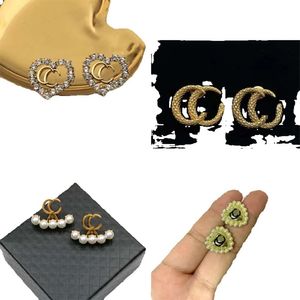 9style Style classique mode G-lettre boucles d'oreilles Designer lettre boucle d'oreille pour femmes haute qualité bijoux accessoire cadeaux S Sier aiguille