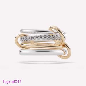 9vuw anneaux Spinelli Nimbus Sg Gris concepteur similaire nouveau dans les bijoux fins de luxe x Hoorsenbuhs Microdame Stack Ring