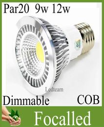 9W 12W COB SPARTLE LED PAR20 Lámpara LECH Lámpara Dimmable E27 E26 GU10 650LM LED LED AC85265V CALIENTE NATURAL COLOTO67709999