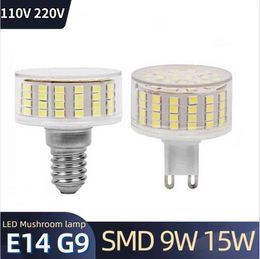 Ampoule LED 9W 15W E14 G9 AC 220V 110V 2835 SMD, lampe épis de maïs Super brillante, éclairage domestique, projecteur, ampoules de lustre H220428