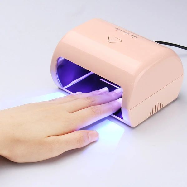 9W LED Lampe UV Nail Art Sèche Machine Gel Polonais Durcissement Manucure Pédicure Salon Outils 110-240V - Rose