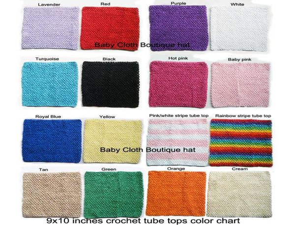 9x10 pouces Girls Crochet Tutu Tube Tops Pettishirt pour filles Robe tutu 10pcs par lot8569317